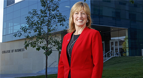 Dr. Kathy Farrell is the tenth dean of the College of Business.