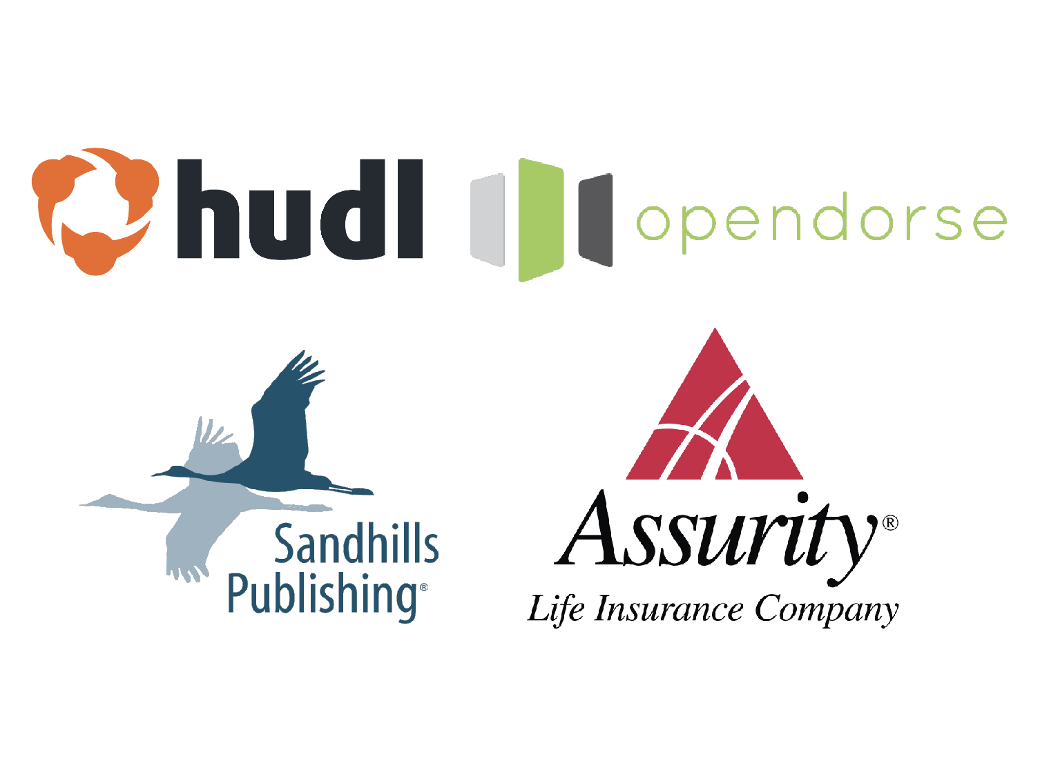 Hudl, opendorse, Sandhills Publishing, and Assurity