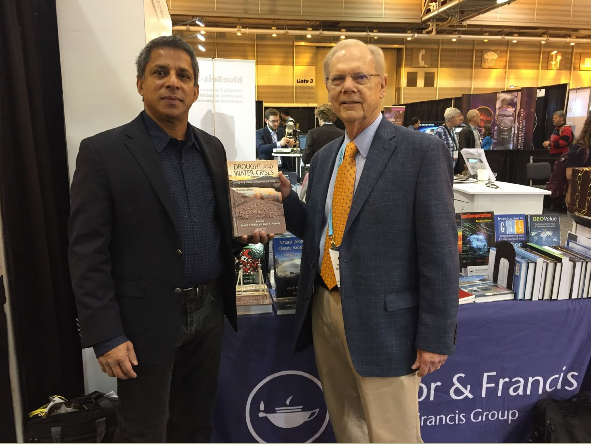 Roger Pulwarty, NOAA senior science advisor for climate research, left, and Don Wilhite,  founder of the National Drought Mitigation Center, recently updated the “Drought and Water  Crisis” resource book to meet current standards. | Courtesy Don Wilhite