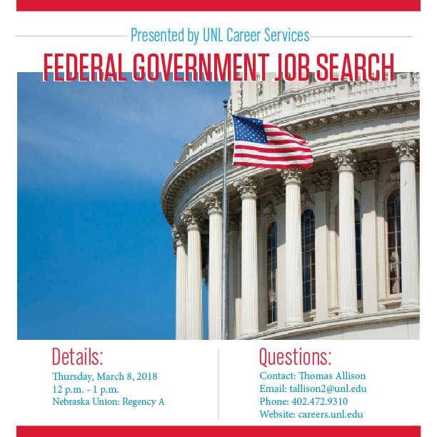 Federal Government Job Search Announce University of NebraskaLincoln