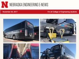 Fill out the Nebraska Engineering News student survey and enter to win a t-shirt.w