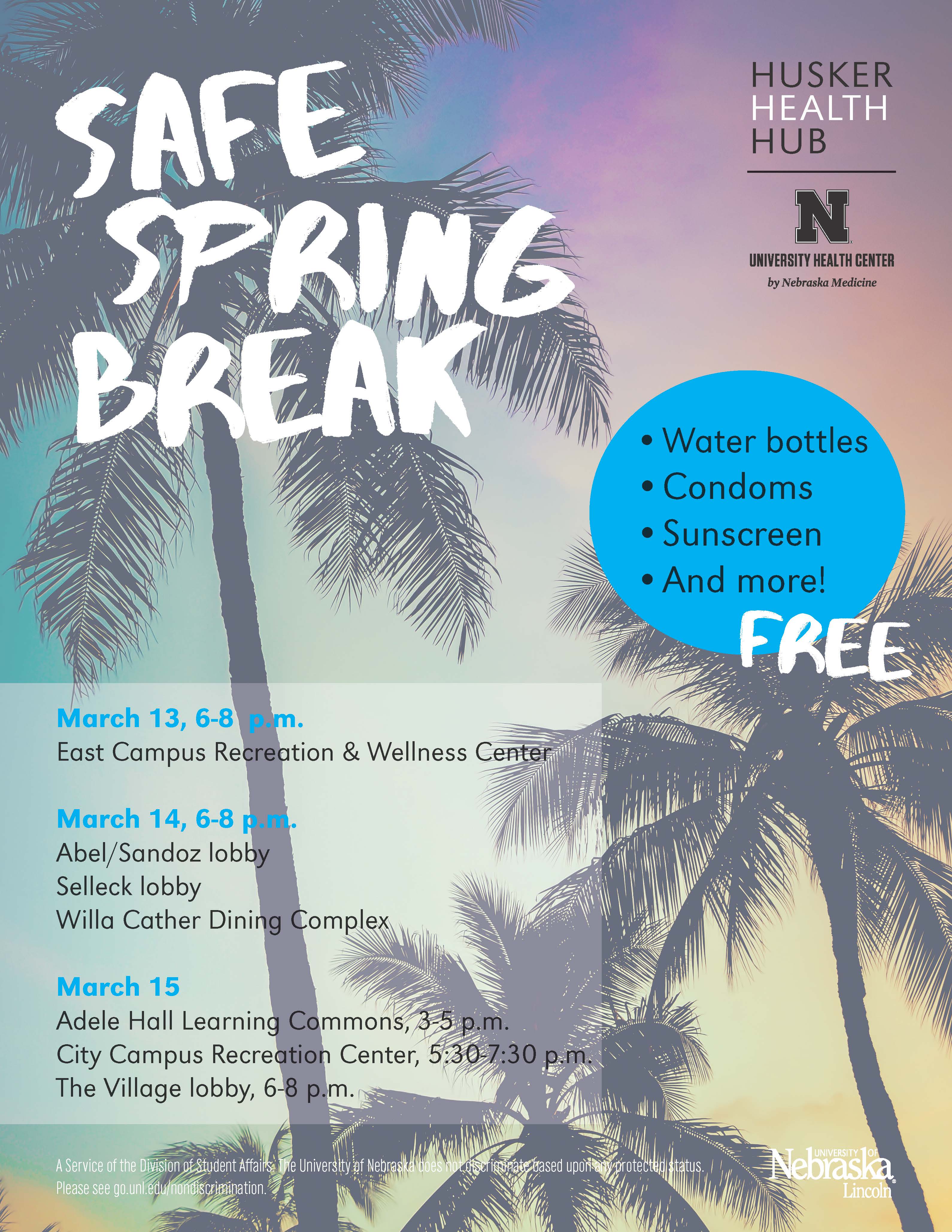 Get a Free Safe Spring Break Kit Announce University of Nebraska