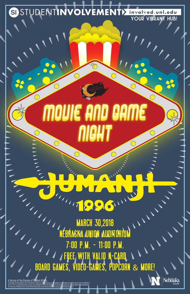 Movie and Game Night Flier