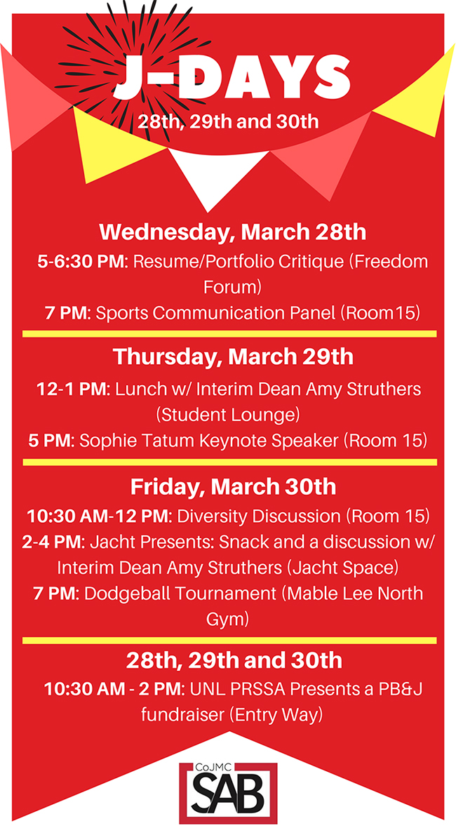 All the events are happening at Andersen Hall. We hope you'll join us!