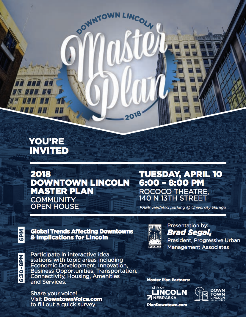 Downtown Lincoln Master Plan events