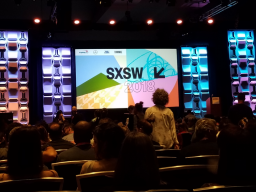 Getting ready for a keynote speech at the main stage of South by Southwest.