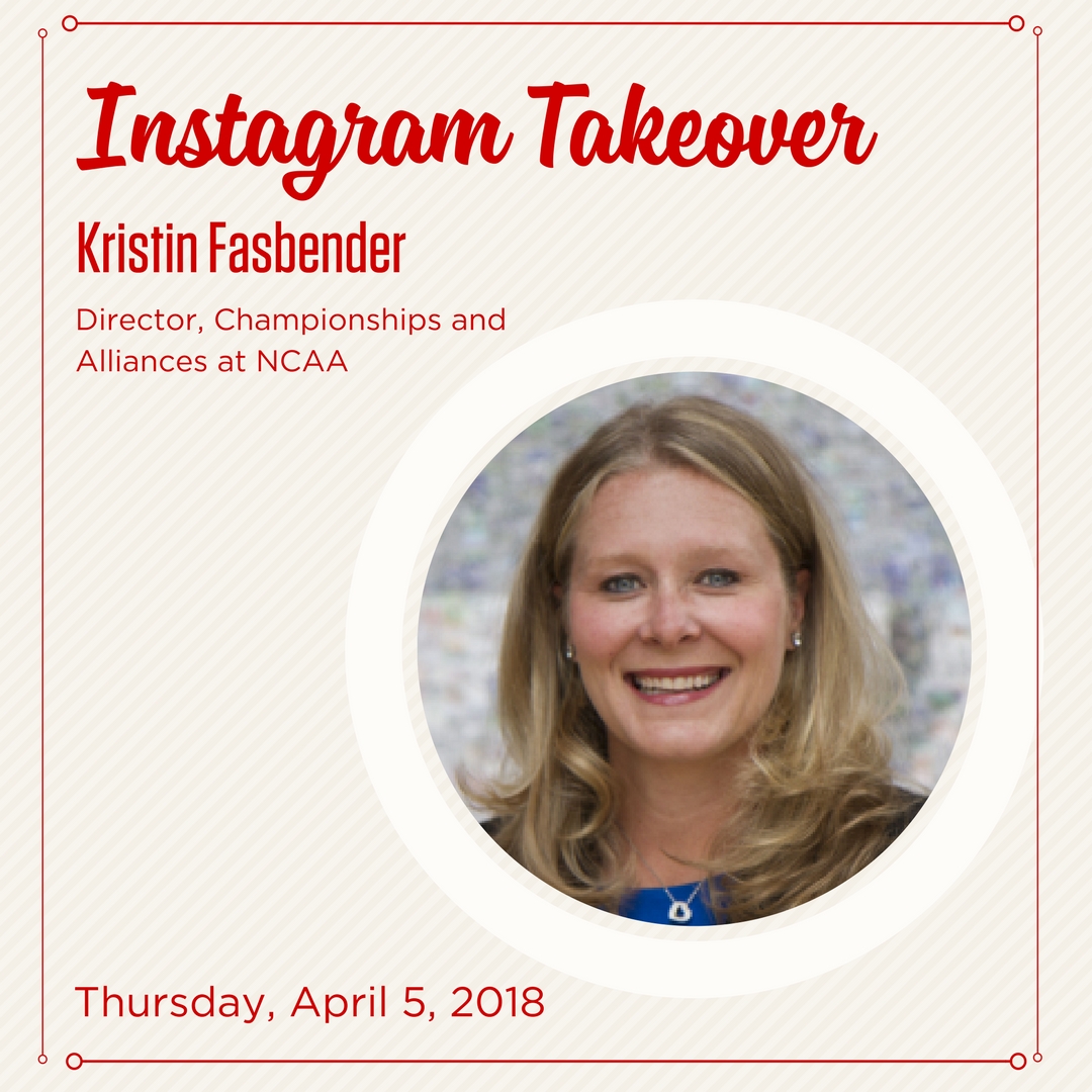 Fasbender currently works as the director of championships and alliances at the National Collegiate Athletic Association (NCAA).