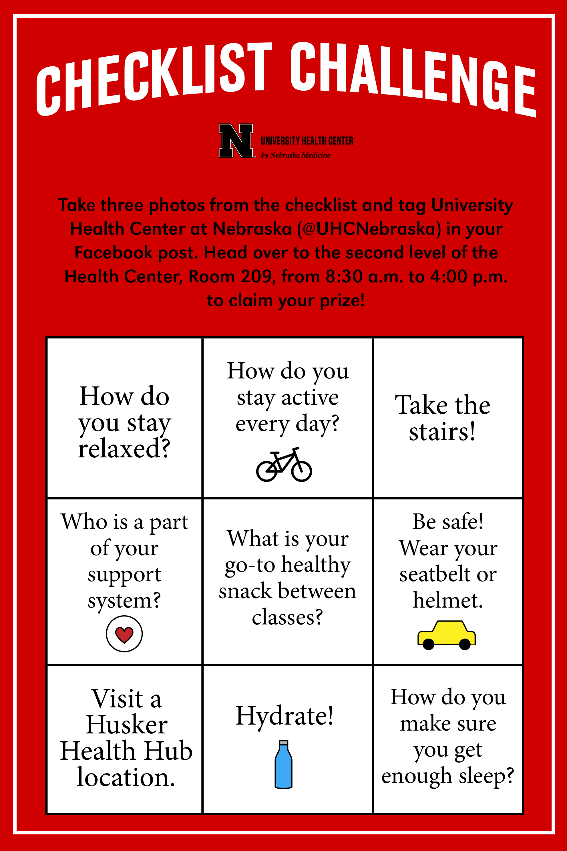 Only current University of Nebraska-Lincoln students are eligible to win.