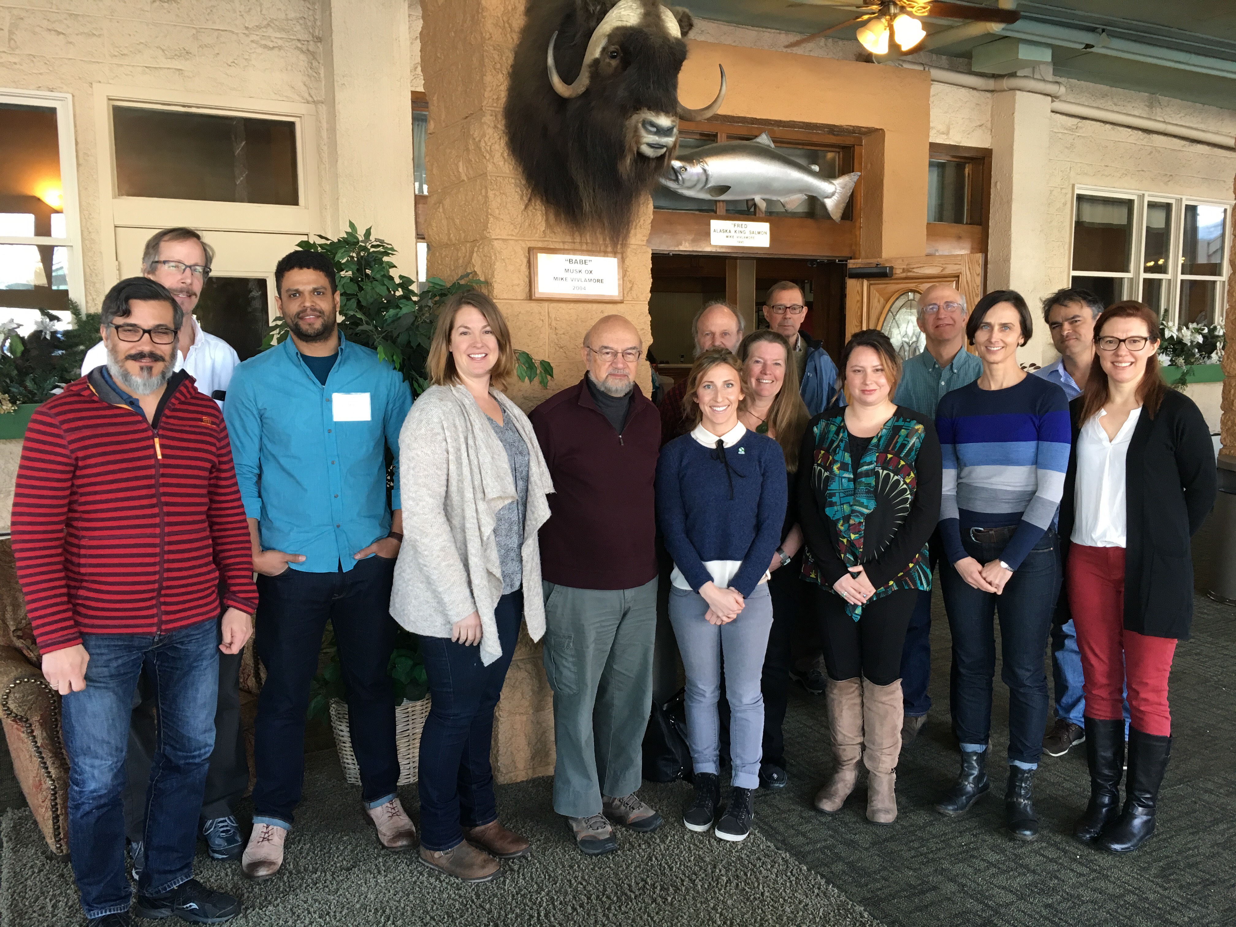 The researchers for the Navigating the New Arctic project pose for a photo during the Alaska workshop. | Image courtesy Martha Shulski