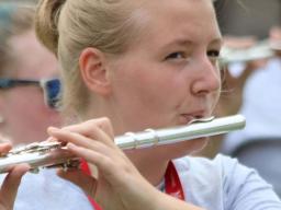 The Cornhusker Summer Marching Band Camp is one of several camps offered to high school students in the Glenn Korff School of Music this summer.