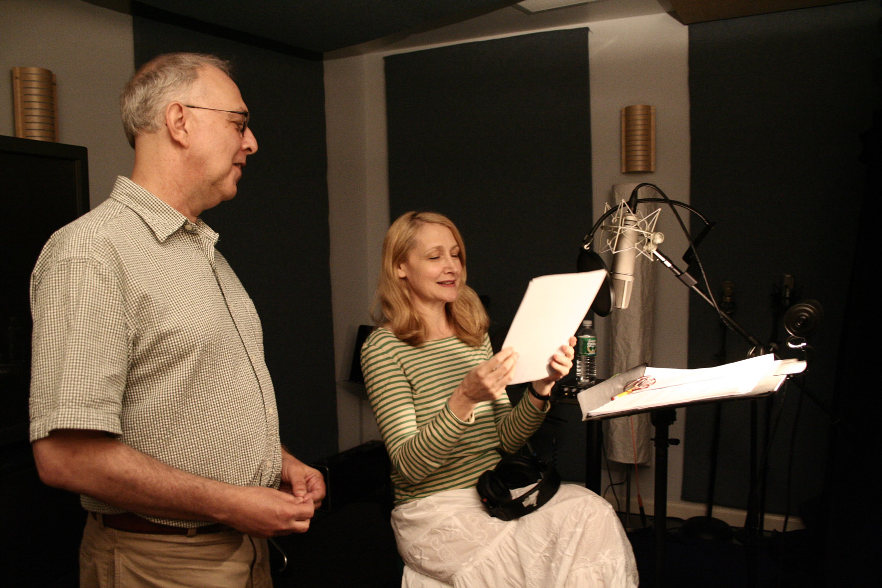 Gerald Peary and Patricia Clarkson