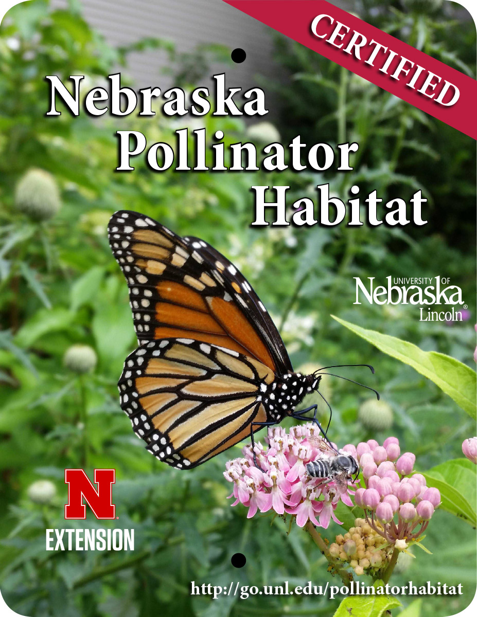 When your habitat is certified, you are eligible to purchase a sign to display ($30).