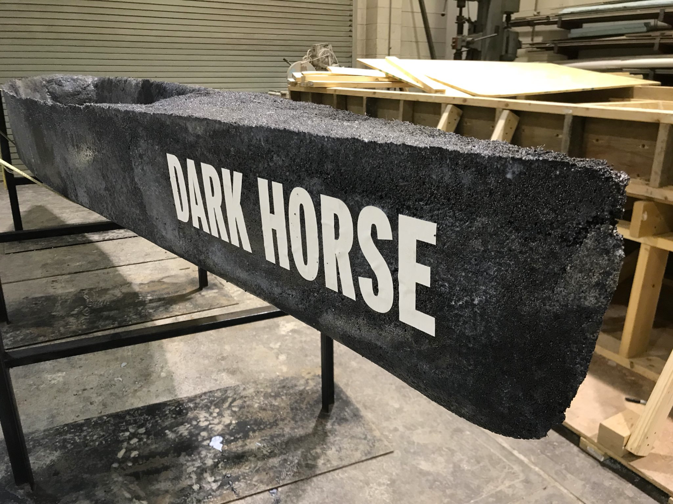 Dark Horse, the UNO ASCE concrete canoe