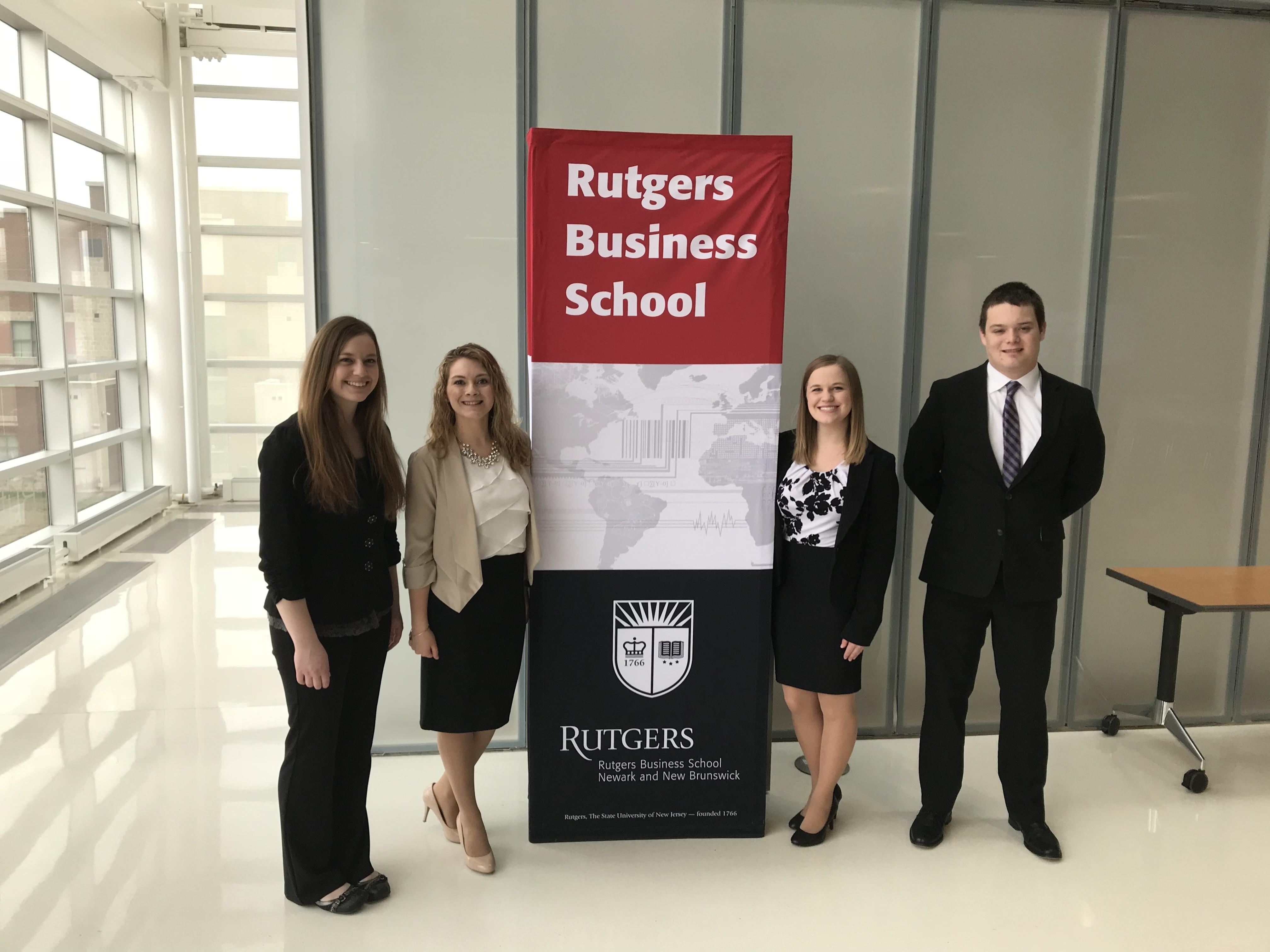 SCMA Students at the Rutgers Big Ten Plus Supply Chain Case Challenge