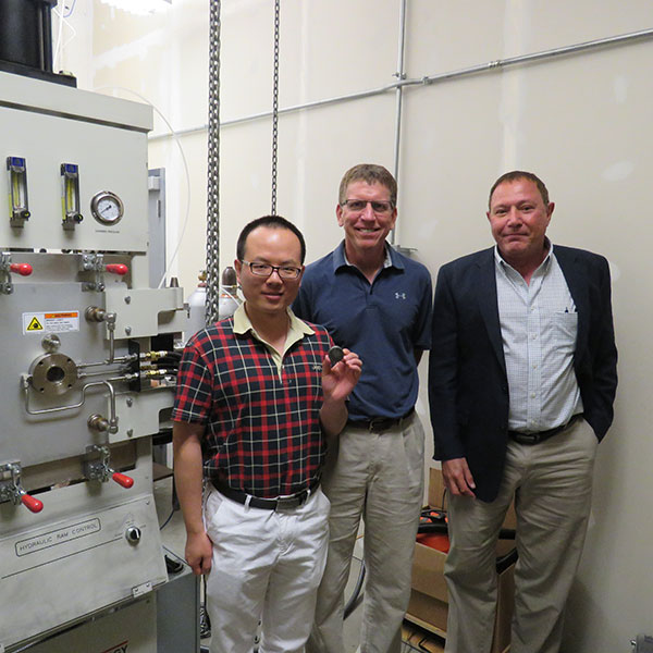 MME faculty (from left) Bai Cui, Jeff Shield and Michael Nastasi.