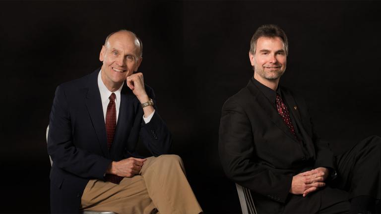 Dr. Glenn E. Nierman (left), Dr. Alan F. Mattingly (right)