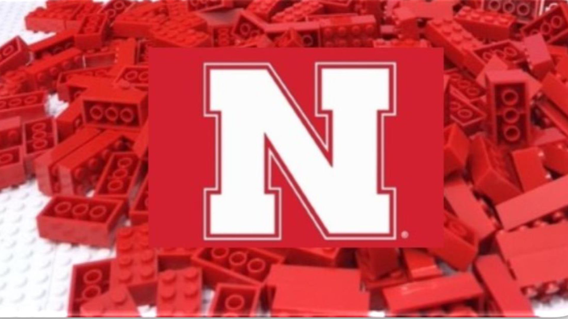 The BIG RED HUSKER LOGO/FLAG logo