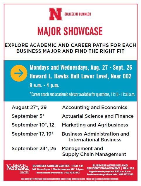 College of Business Major Showcase 