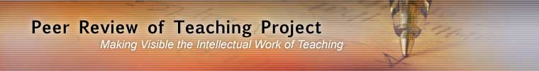 Peer Review of Teaching Project