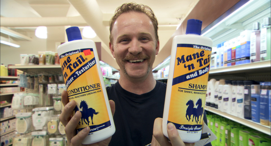 Morgan Spurlock in "Greatest Movie Ever Sold"