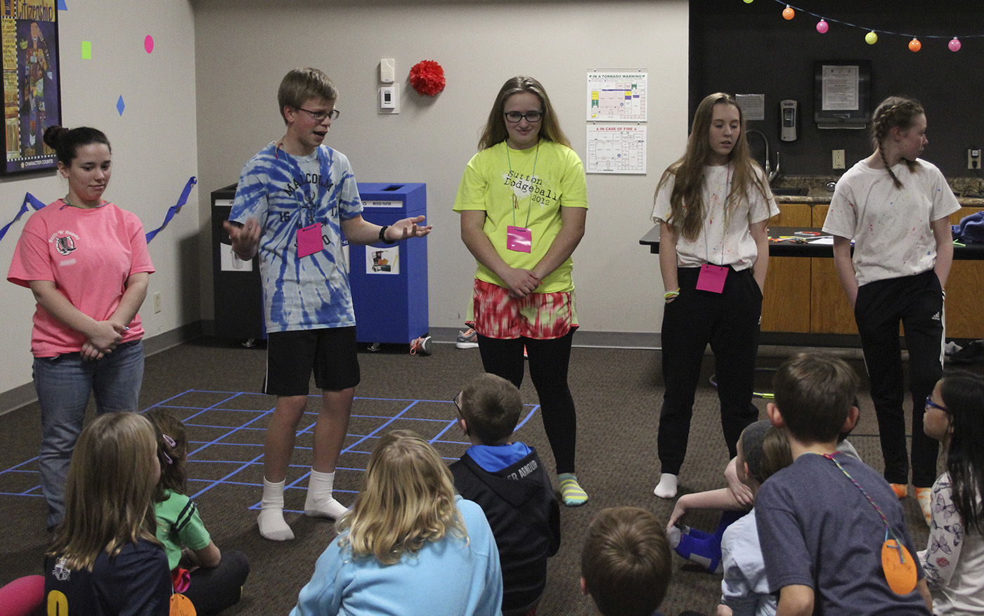 4-H Teen Council members planned and led the 4th & 5th grade Lock-In January 2018.