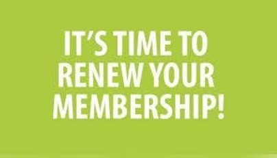 It's time to renew your membership